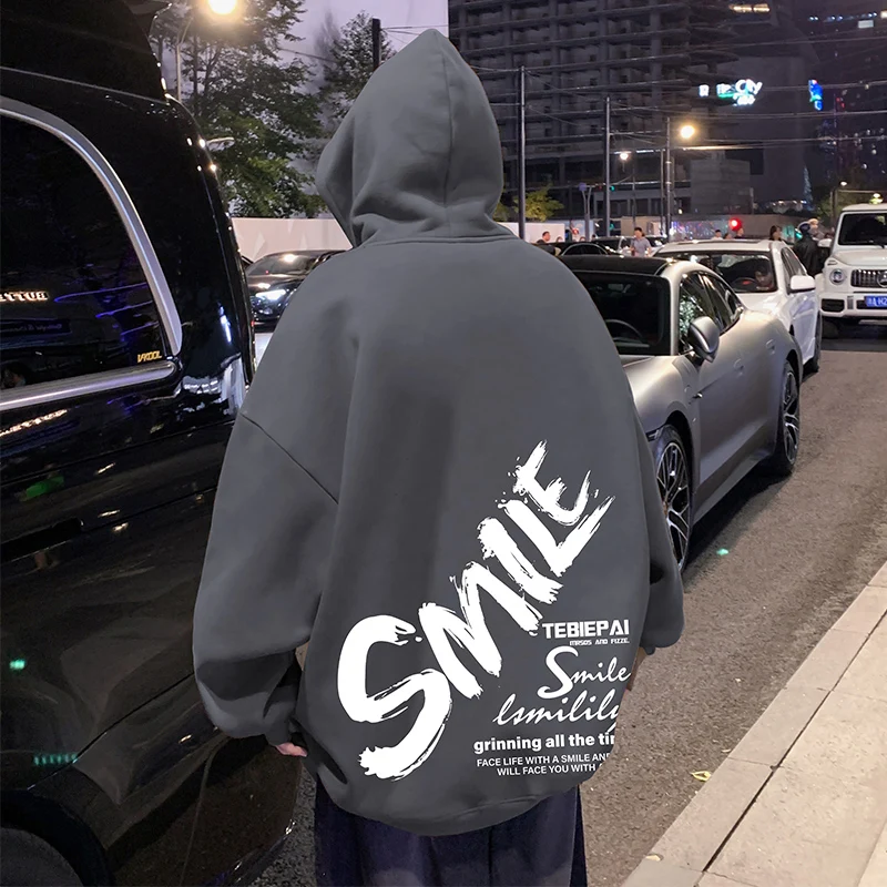 2025 New Men's Fashion Brand Hooded Sweatshirt for Spring and Autumn, Hoodie with Hong Kong Style, Loose Outerwear - Image 4