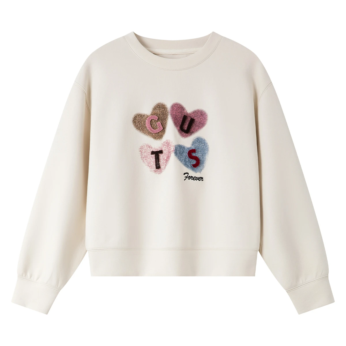 VIMLY Women's Graphic Sweatshirt 2025 Spring Autumn Letter Embroidered Loose Crew Neck Long Sleeve Top Woman Clothing A0399 - Image 6