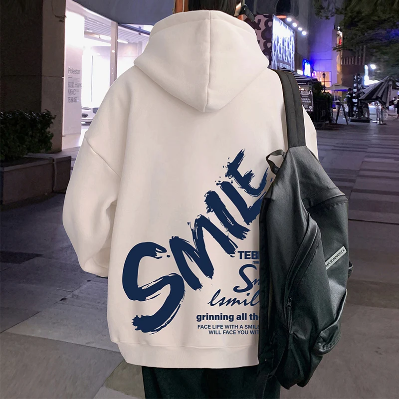 2025 New Men's Fashion Brand Hooded Sweatshirt for Spring and Autumn, Hoodie with Hong Kong Style, Loose Outerwear - Image 3