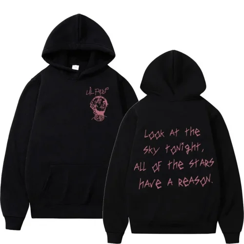 Rap singer Lil Peep Tour concert hooded men's hip-hop fashion pullover sweatshirt unisex casual long sleeved hooded, clothing