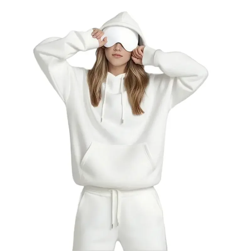 Adult Loose Hooded Sweatshirt With Eye Mask Women Men Fleece Sweatshirt Skateboarding Sportwear Windproof Sports Hooded Coat - Image 4