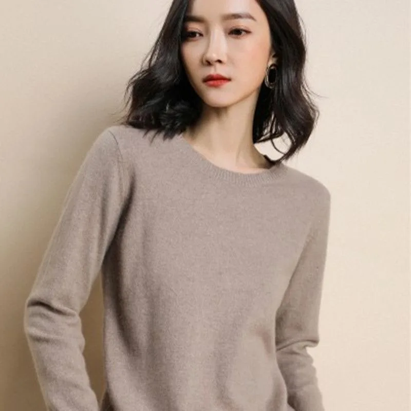 New Women Sweater O-neck Autumn Winter Basic Pullover Warm Casual Pulls Jumpers Korean Fashion Spring Knitwear Bottoming Shirt - Image 2