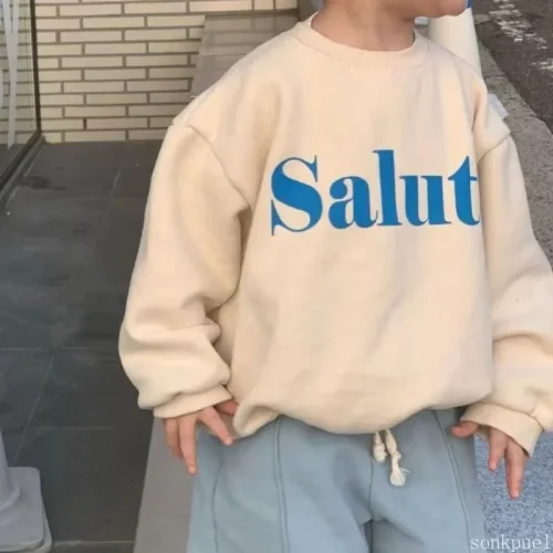 Autumn Fashion New Kids Sweatshirts Baby Boys Long Sleeves Tops Kids Pullovers Soft Loose Girls Hoodies Children's Clothing