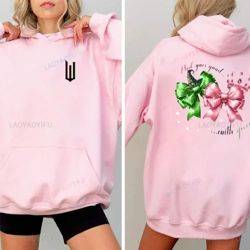 2024 Wicked Sutra Hooded Graphic Printing Cartoon Women Tops Sweatshirt with Hooded Casual Retro Clothes Women/men Pullovers
