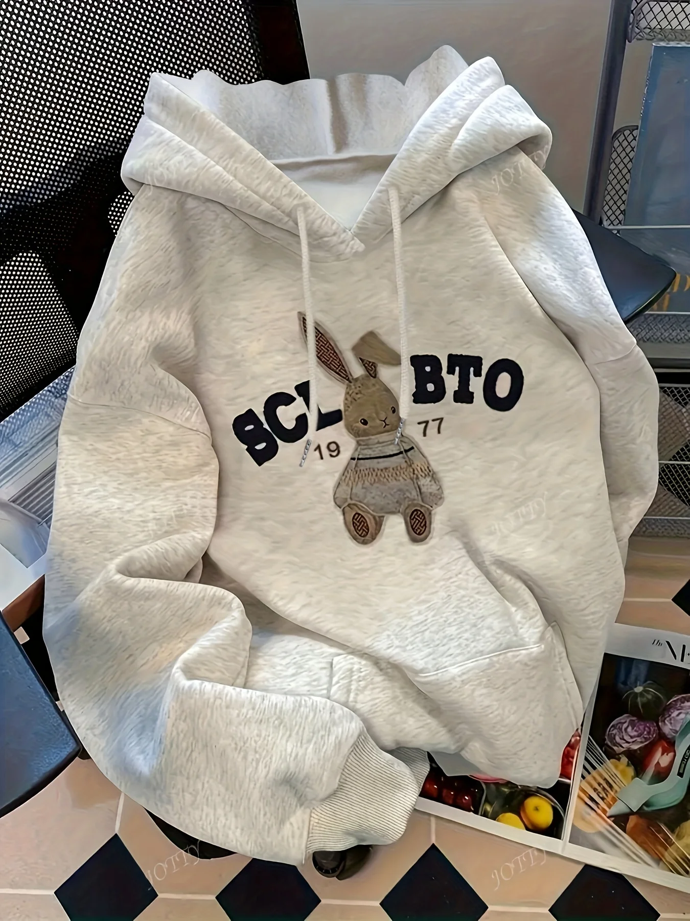 Women's Hoodie Pullover Sweatshirt with Australian Surf Graphic Bondi Beach EST 1851 Relaxed Fit Hooded Sweatshirt Casual Top - Image 3